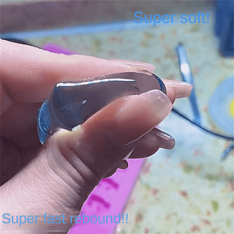 Ice Block Toy for Kids - Transparent and Squeezable Ice Simulation