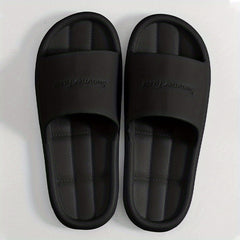 Women's Solid Slippers Casual Open Toe Non Slip Slides Shoes Summer