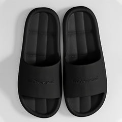Women's Solid Slippers Casual Open Toe Non Slip Slides Shoes Summer