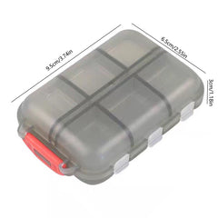 Portable 12 Grid Pill Organizer Daily Vitamin & Medicine Holder Container