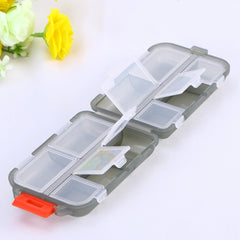 Portable 12 Grid Pill Organizer Daily Vitamin & Medicine Holder Container