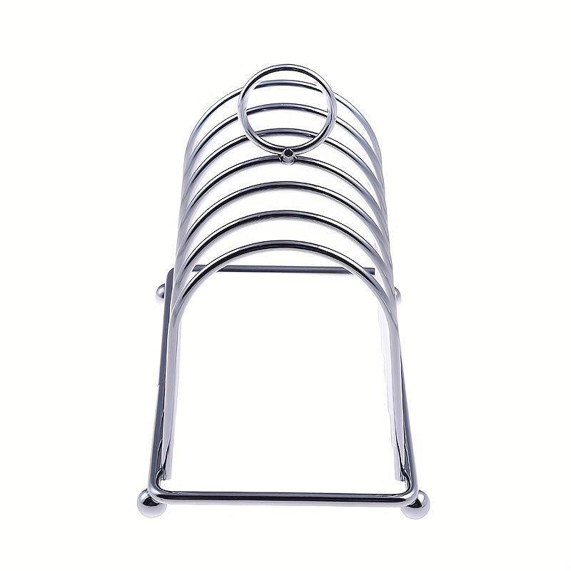6-Slice Stainless Steel Bread Rack for Restaurant and Home Use