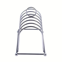 6-Slice Stainless Steel Bread Rack for Restaurant and Home Use