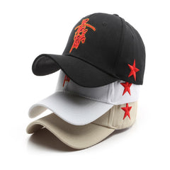 Chinese Style Embroidered Sunshade Baseball Cap for Outdoor Sports