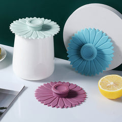 Multicolored Sunflower Silicone Cup Cover for Mugs and Tea Pots
