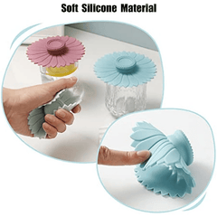 Multicolored Sunflower Silicone Cup Cover for Mugs and Tea Pots