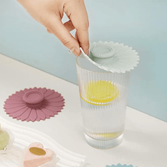 Multicolored Sunflower Silicone Cup Cover for Mugs and Tea Pots