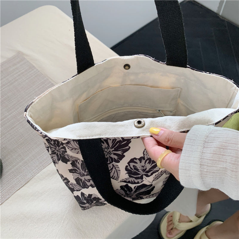 Pattern Satchel Bag Lightweight Storage Handbag Portable Bag