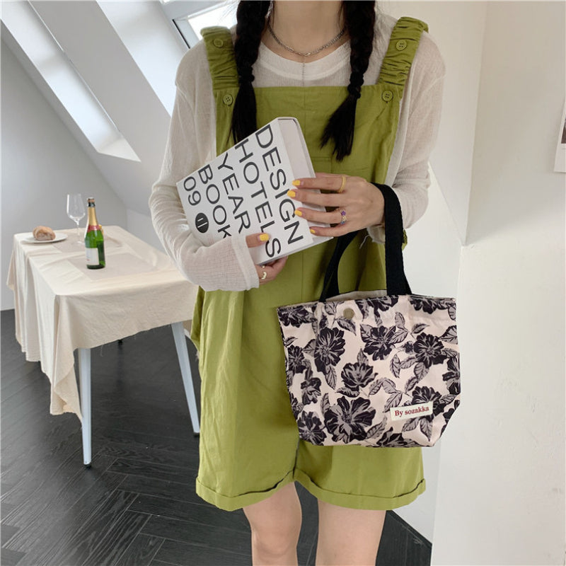 Pattern Satchel Bag Lightweight Storage Handbag Portable Bag