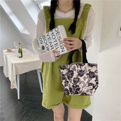 Pattern Satchel Bag Lightweight Storage Handbag Portable Bag