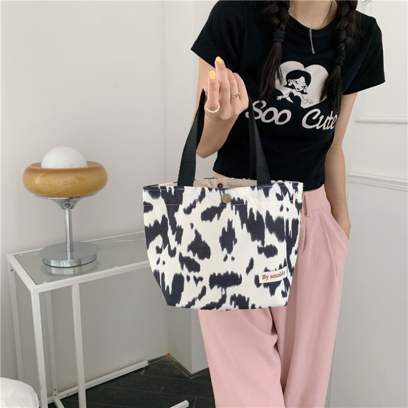 Pattern Satchel Bag Lightweight Storage Handbag Portable Bag