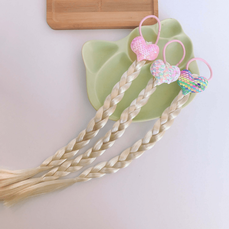 Little Girl Heart Shape Quicksand Wig Braid