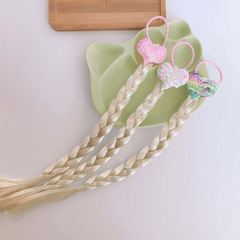 Little Girl Heart Shape Quicksand Wig Braid