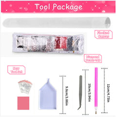 Diamond Painting Kits 5D Flocked Canvas Round & Square Core 12 16in
