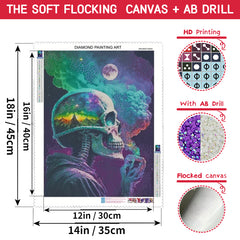 Diamond Painting Kits 5D Flocked Canvas Round & Square Core 12 16in