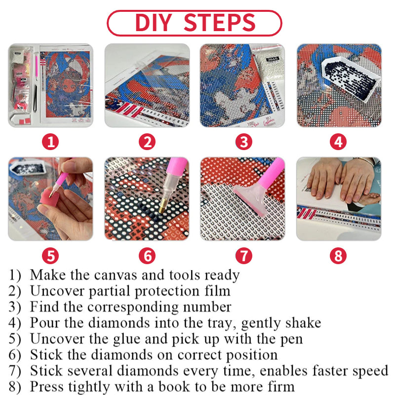 Diamond Painting Kits Set 35 Large Size Core Tools Canvas 12 16