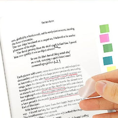50 Sheets Transparent Sticky Notes, Clean Removal, Practical
