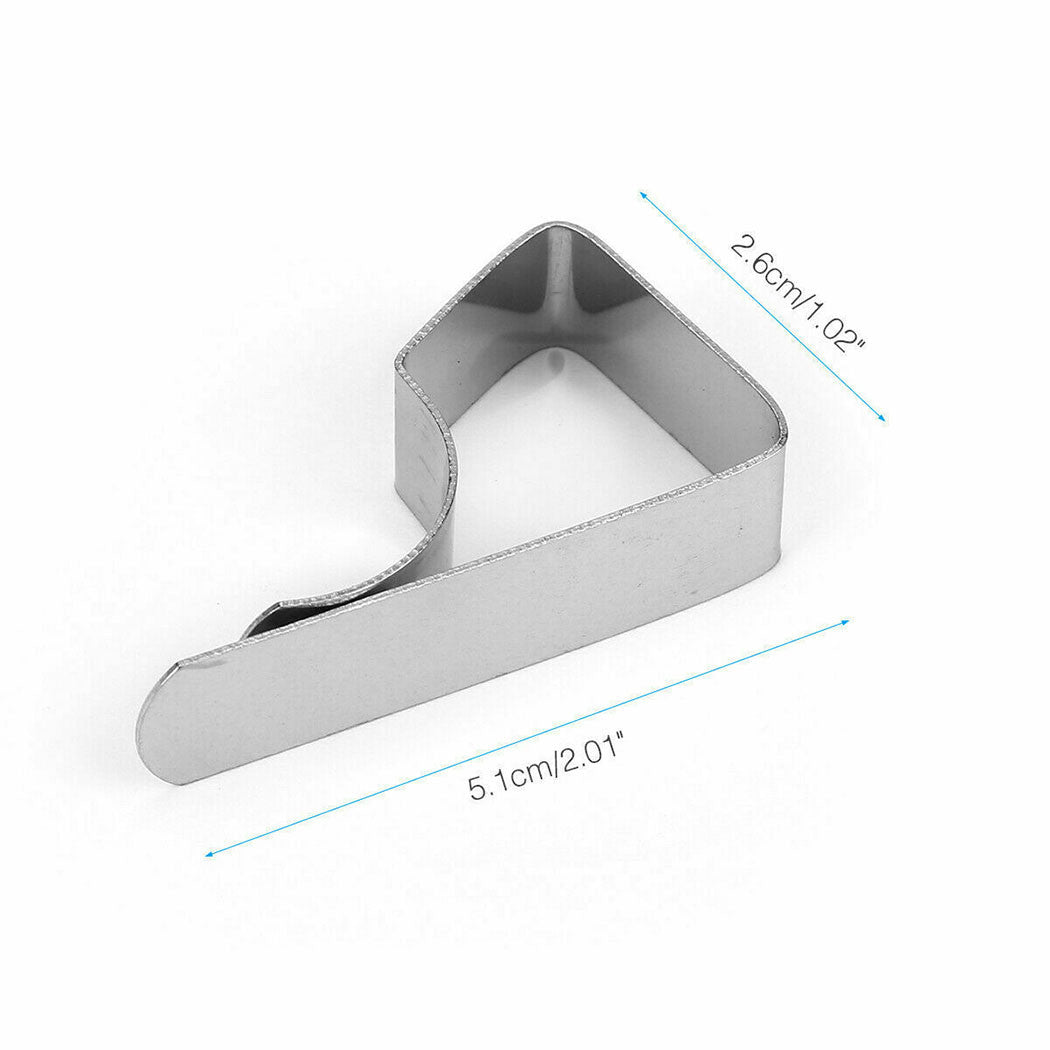 24Pcs Stainless Steel Tablecloth Clamps Table Cloth Clips Holder Clip
