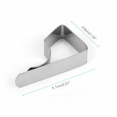 24Pcs Stainless Steel Tablecloth Clamps Table Cloth Clips Holder Clip