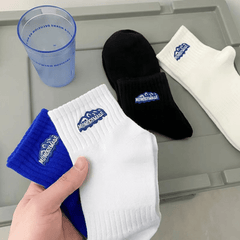 5 Pairs Men's Breathable Low Cut Socks for Cycling Running