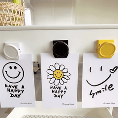 1pc Metal Stationery Clip Refrigerator Magnetic Suction Clip