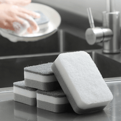 Double Sided Cleaning Sponges - Quick Cleaning Kitchen Tableware Brush