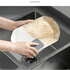 Double Sided Cleaning Sponges - Quick Cleaning Kitchen Tableware Brush