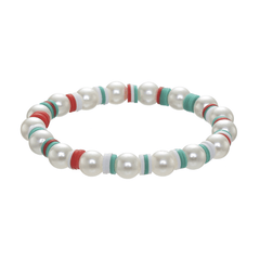 10pcs Christmas Bracelets Peach Heart Snowflake Pottery Decoration