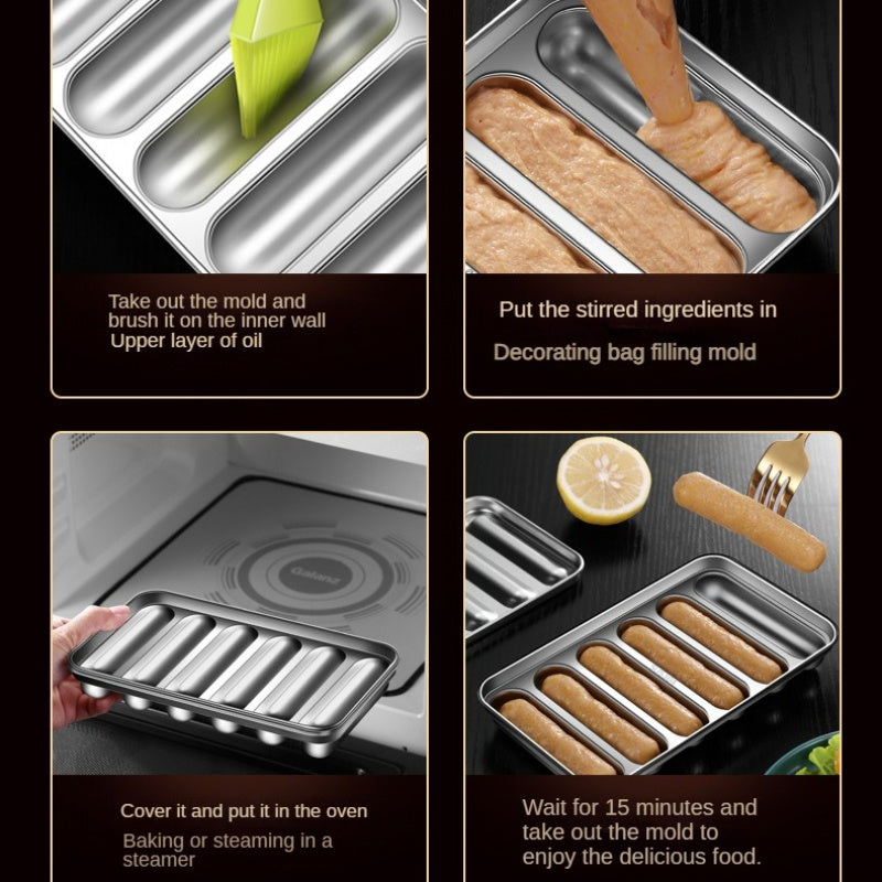 Stainless Steel Sausage Mold Hot Dog Mold Kitchen Gadgets