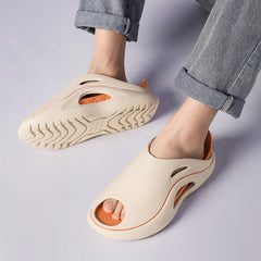 Men's Non Slip Slides Casual Slippers for Indoor Outdoor Beach Shower