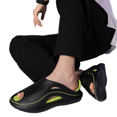Men's Non Slip Slides Casual Slippers for Indoor Outdoor Beach Shower