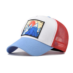 Unisex Breathable Adjustable Baseball Cap With Print