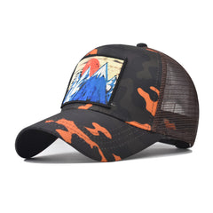 Unisex Breathable Adjustable Baseball Cap With Print