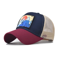 Unisex Breathable Adjustable Baseball Cap With Print