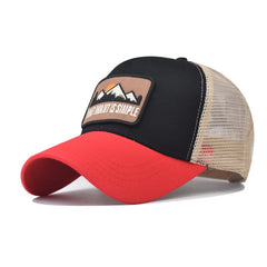 Unisex Breathable Adjustable Baseball Cap With Print
