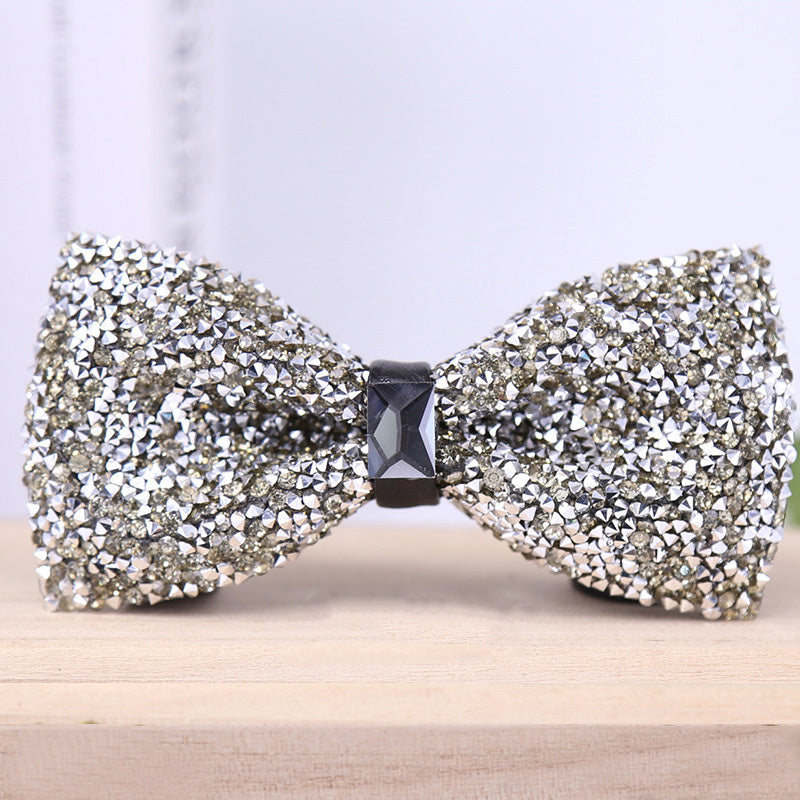 Crystal Rhinestone Bow Tie for Party Banquet Wedding Groom