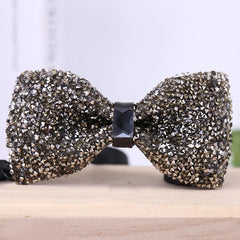 Crystal Rhinestone Bow Tie for Party Banquet Wedding Groom