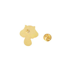 Cute Cat & Mushroom Enamel Brooch Set - Birthday Party Gift