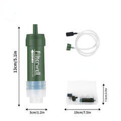 Portable Carbon Fiber Water Filtration for Camping