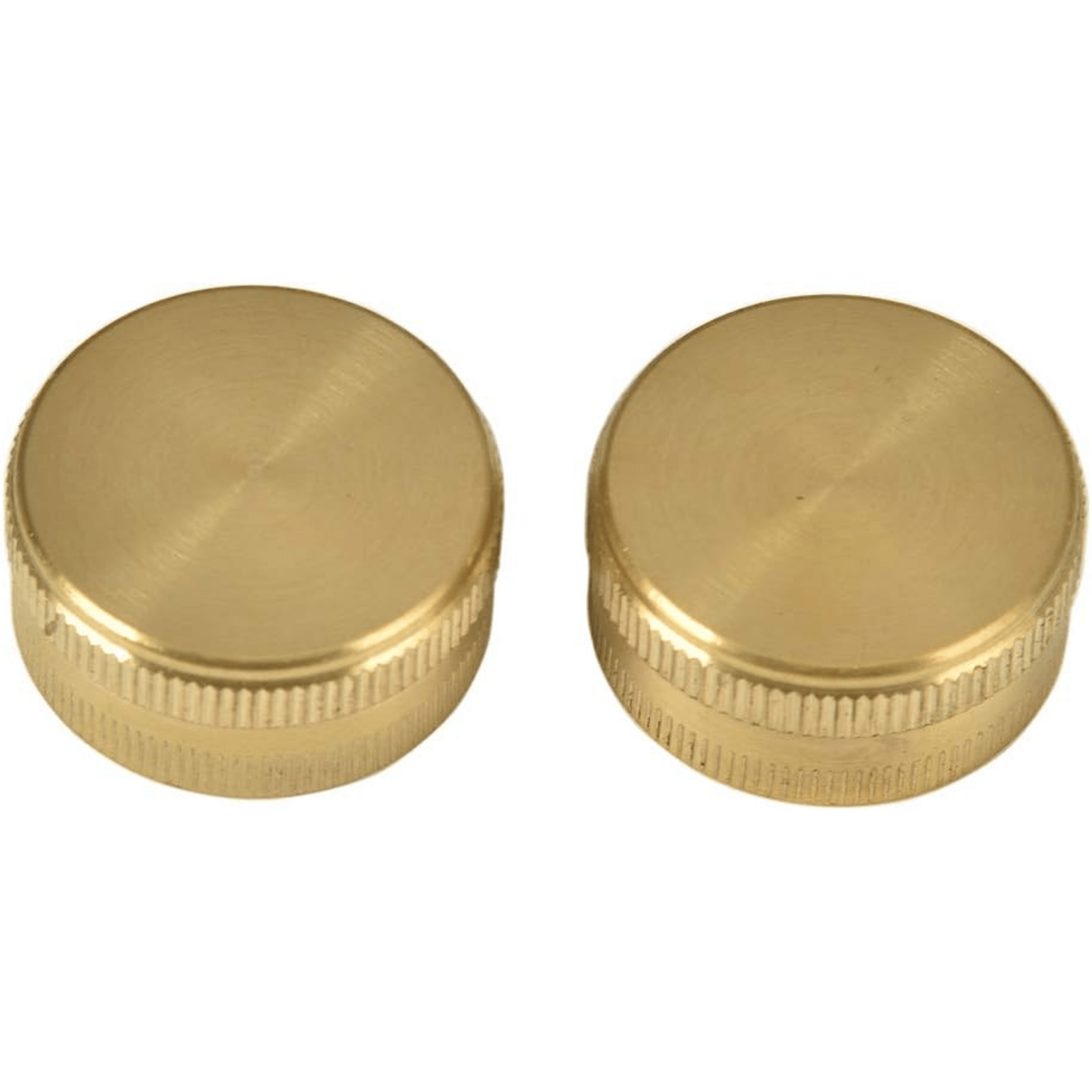 Brass Garden Hose Female End Cap 3/4 Inch with Washers - 2 Packs