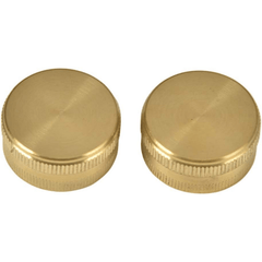 Brass Garden Hose Female End Cap 3/4 Inch with Washers - 2 Packs