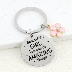 Stainless Steel Keychain for Women - Perfect Gift for Graduation or Birthday