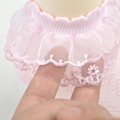 6 Pairs Kids Lace Ruffled Princess Socks for Spring Summer Autumn