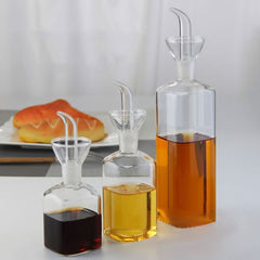 Transparent Vinegar Bottle Dispenser Kitchen Pourer 5oz Leakproof