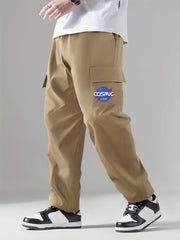 Pattern Print Cargo Pants Men's Trousers