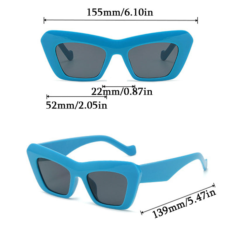 Men's Vintage Kitten Frame Polarized Sunglasses UV400