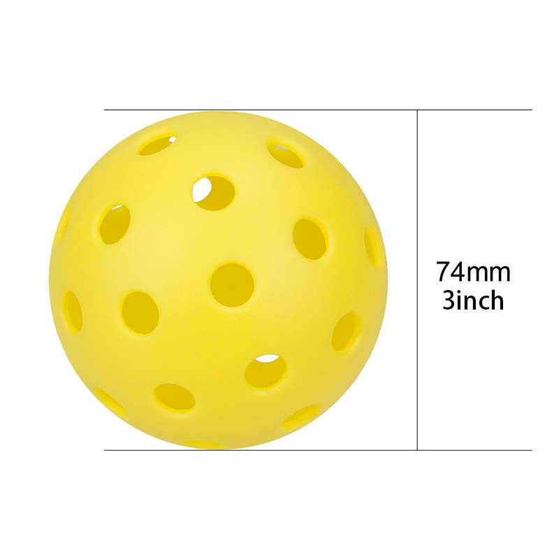 6pcs Durable Pickleball Balls 40 Holes Outdoor Indoor Training