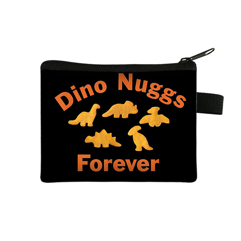 Dino Chicken Nugget Makeup Bag for Women & Girls
