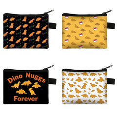 Dino Chicken Nugget Makeup Bag for Women & Girls
