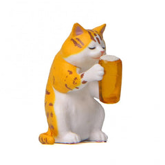 Chubby Cat Car Toy Decor Mini Beer Cat Auto Accessories Interior Cartoon